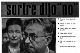 Sartre dijo "no" Sartre dijo "no"
