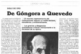 De Góngora a Quevedo