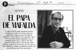 El papá de Mafalda. El papá de Mafalda.