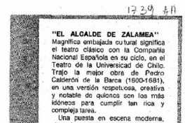 El Alcalde de Zalamea" El Alcalde de Zalamea"