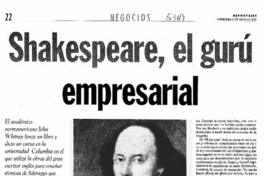 Shakespeare, el gurú empresarial Shakespeare, el gurú empresarial