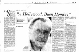 "A Hollywood, buen hombre"