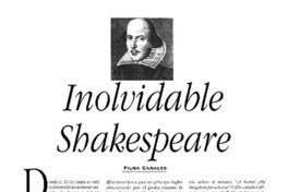 Inolvidable Shakespeare Inolvidable Shakespeare