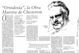 Ortodoxia", la obra maestra de Chesterton Ortodoxia", la obra maestra de Chesterton