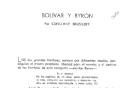 Bolívar y Byron Bolívar y Byron