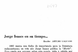 Jorge Isaacs en su tiempo...