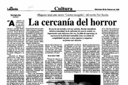 La cercanía del horror La cercanía del horror