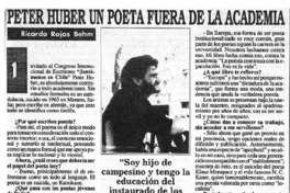 Peter Huber un poeta fuera de la academia Peter Huber un poeta fuera de la academia