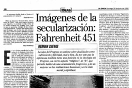 Imágenes de la secularización, Fahrenheint 451 Imágenes de la secularización, Fahrenheint 451
