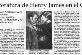 La literatura de Henry James en el cine. La literatura de Henry James en el cine.