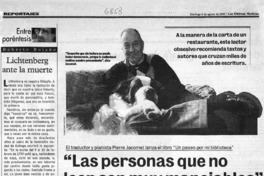 Las personas que no leen son muy manejables" Las personas que no leen son muy manejables"