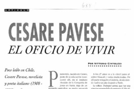 El oficio de vivir El oficio de vivir