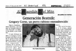 Generación beatnik: Gregory Corso, un perro rabioso ensombrecido Generación beatnik: Gregory Corso, un perro rabioso ensombrecido