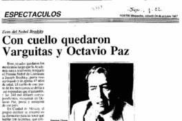 Con cuello quedaron Varguitas y Octavio Paz. Con cuello quedaron Varguitas y Octavio Paz.