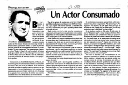 Un Actor consumado.