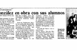Fernando González en obra con sus alumnos. Fernando González en obra con sus alumnos.