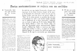 Poetas norteamericanos se reúnen con un siviético. Poetas norteamericanos se reúnen con un siviético.