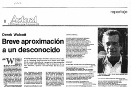 Breve aproximación a un desconocido. Breve aproximación a un desconocido.