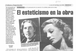 El esteticismo en la obra de Wilde El esteticismo en la obra de Wilde