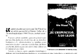 El Crepúsculo a lo lejos. El Crepúsculo a lo lejos.