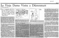 La vieja dama visita a Dürrenmatt La vieja dama visita a Dürrenmatt