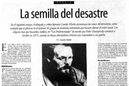 La semilla del desastre La semilla del desastre