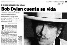 Bob Dylan cuenta su vida Bob Dylan cuenta su vida