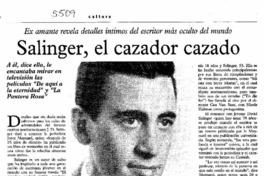 Salinger, el cazador cazado Ex amante revela detalles íntimos del escritor más oculto del mundo