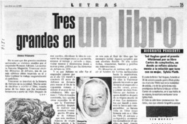 Tres grandes en un libro Tres grandes en un libro