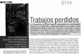Trabajos perdidos Trabajos perdidos