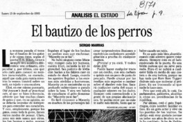 El bautizo de los perros