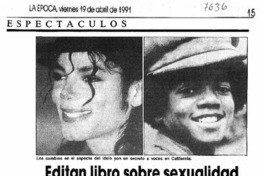 Editan libro sobre sexualidad y salud de Michael Jackson. Editan libro sobre sexualidad y salud de Michael Jackson.
