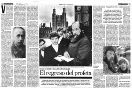 El regrso del profeta Para mayo está anunciado el retorno a Rusia de Alexander Solyenitzin El regrso del profeta Para mayo está anunciado el retorno a Rusia de Alexander Solyenitzin
