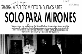 Solo para mirones