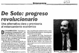De Soto : progreso revolucionario De Soto : progreso revolucionario