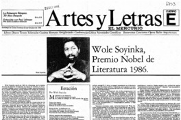 Wole Soyinka, Premio Nobel de Literatura 1986