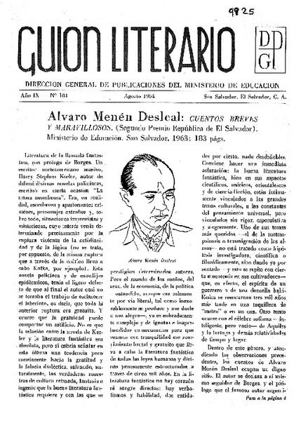 Alvaro Menén Desleal : Cuentos breves y maravillosos [artículo] -  Biblioteca Nacional Digital de Chile