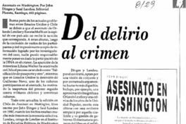 Del delirio del crimen Del delirio del crimen