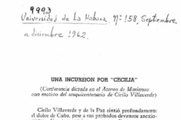 Una incursión por "Cecilia" Una incursión por "Cecilia"