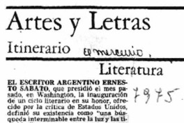 El escritor Ernesto Sábato El escritor Ernesto Sábato