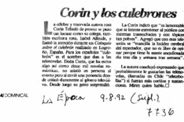 Corin y los culebrones. Corin y los culebrones.