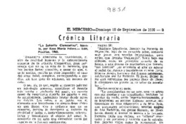 Crónica literaria Crónica literaria