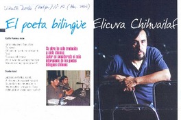El Poeta bilingüe Elicura Chihuailaf