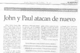 John y Paul atacan de nuevo