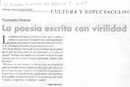 La poesía escrita con virilidad La poesía escrita con virilidad