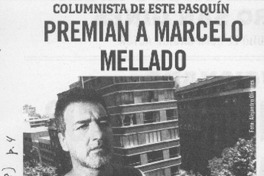 Premian a Marcelo Mellado