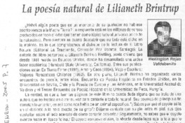 La poesía natural de Lilianeth Brintrup