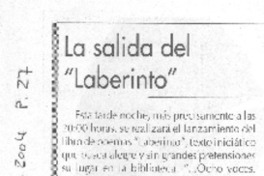 La Salida del "laberinto"