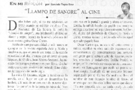 Llampo de sangre al cine Llampo de sangre al cine