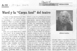 Ward y la "Carpa azul" del teatro Ward y la "Carpa azul" del teatro